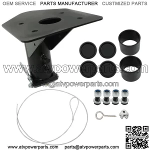 12" - 17" Adjtable Forward Offset Fifth For Wheel Adapter Hitch to Gooseneck