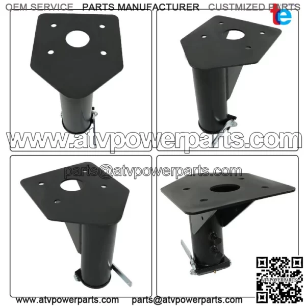 12" - 17" Adjtable Forward Offset Fifth For Wheel Adapter Hitch to Gooseneck - Image 2