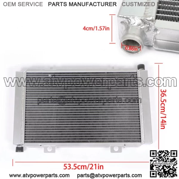For CAN AM COMMANDER 800R 1000 MAVERICK MAX 1000R ALUMINUM RADIATOR 2011-2019 - Image 2