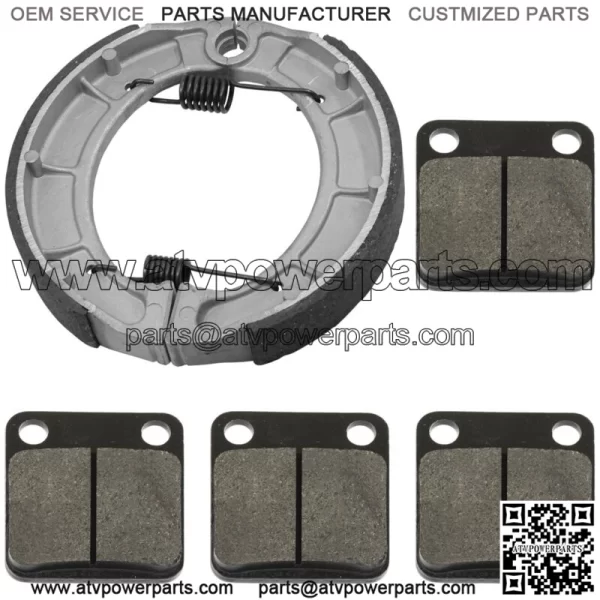 for Yamaha Bear Tracker 250 YFM250 2000-2004 Front & Rear Brake Pads Shoes