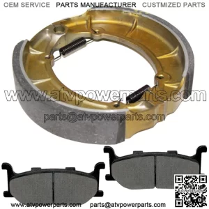 Front Brake Pads & Rear Shoes for Yamaha XVS650A V-Star 650 Classic 1998-2010
