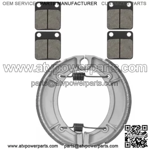 for Yamaha Big Bear 350 YFM350 1999 Front Brake Pads & Rear Brake Shoes