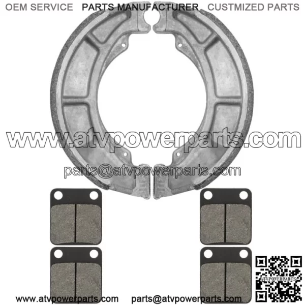 Front Brake Pads And Rear Brake Shoes for Suzuki LT-F250 Ozark 250 2002-2006