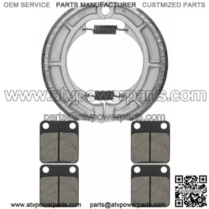 for Suzuki LTA400F LT-A400F Eiger 4WD 2002-2007 Front & Rear Brake Pads Shoes