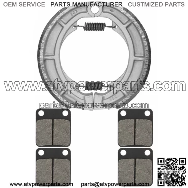 for Suzuki LTA400F LT-A400F Eiger 4WD 2002-2007 Front & Rear Brake Pads Shoes