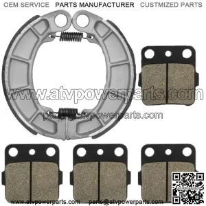 Front Brake Pads & Rear Shoes for Honda TRX420FPM TRX420TE TRX420TM 2007-2018