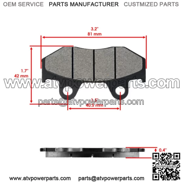 for Honda XR250R 1984 1985 1986 1987 Front Brake Pads & Rear Brake Shoes - Image 3