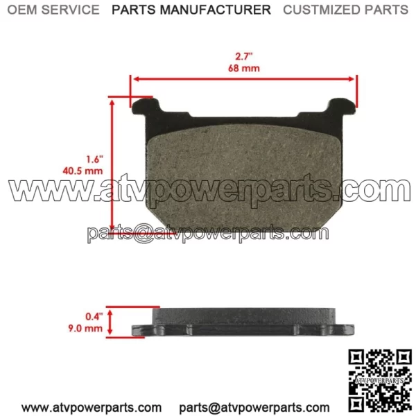 for Kawasaki KZ440 LTD Belt LTD Sport Belt 1982-83 Front Brake Pads & Rear Shoes - Image 3
