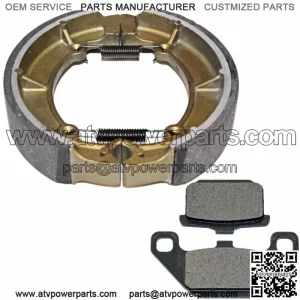 Front Brake Pads And Rear Shoes for Kawasaki Vulcan 500 EN500A EN500C Ltd 90-09