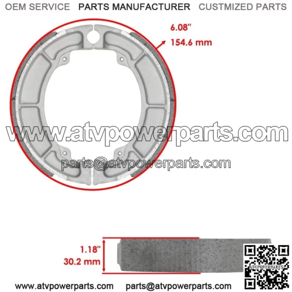 for Kawasaki KZ305 KZ 305 CSR LTD 1981-82 1987-88 Front Brake Pads & Rear Shoes - Image 2