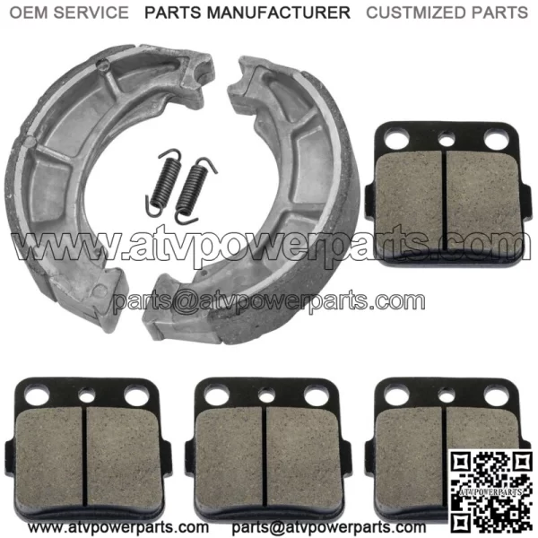 Front Brake Pads And Rear Brake Shoes for Suzuki LT-F250 Ozark 250 2007-2014 - Image 4