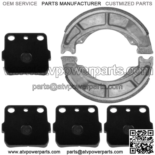 Front Brake Pads And Rear Brake Shoes for Suzuki LT-F250 Ozark 250 2007-2014 - Image 5