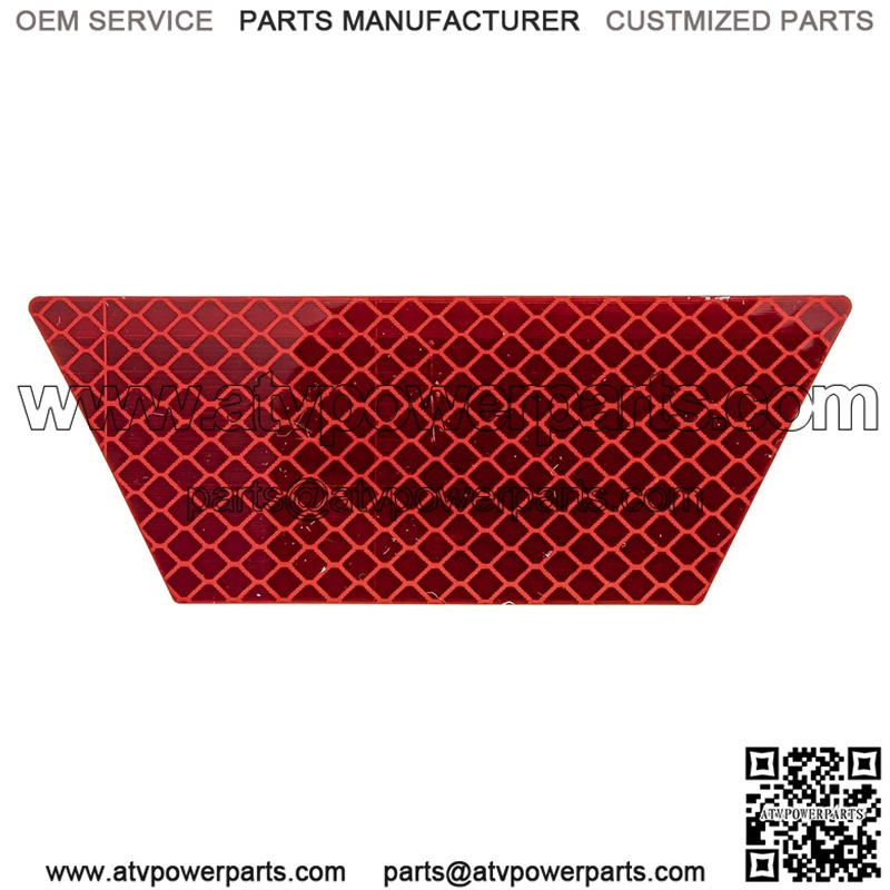 Polaris Ranger Reflector Decal, Red,  OEM Part 7179088, Qty 1