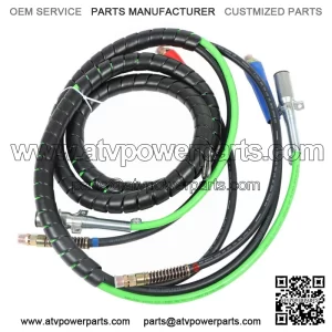 15FT 3-in-1 Wrap Set Air Line Hose Assemblies Fit for Semi Truck Tractor Trailer