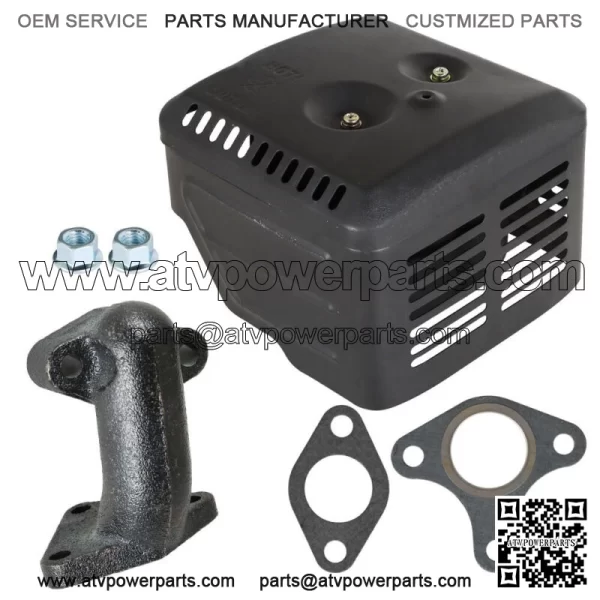 Fits For Honda GX270 GX240 Muffler Exhaust Assembly With Manifold 8HP & 9HP