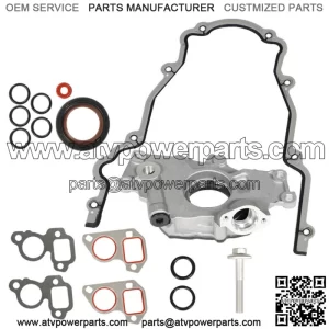 Durable LS High Volume Oil Pump Change Kit w/Gaskets RTV Fit For GM LS 5.3L 6.0L
