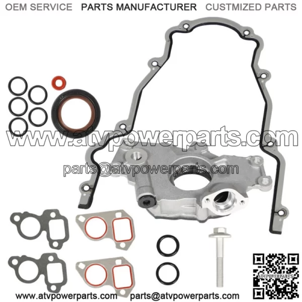 Durable LS High Volume Oil Pump Change Kit w/Gaskets RTV Fit For GM LS 5.3L 6.0L