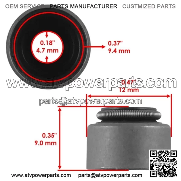 5X Valve Stem Seal For Yamaha Raptor 660R 2001-2005 (For: 2006 Yamaha Rhino 660) - Image 2