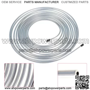 Zinc-Coated Steel Brake Line Tubing Kit 25 Ft. of 1/4 OD Direct Replacement