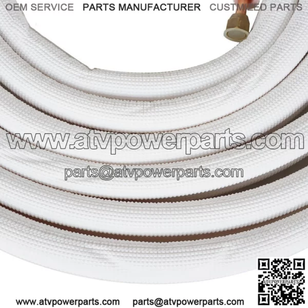 Install Kit For Mini Split Heat Pump Systems 1/4" - 3/8" Dia. 25Feet White Pipe - Image 5