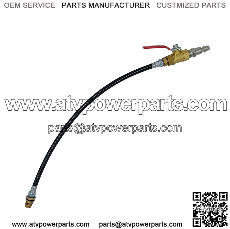 Engine cylinder leak test tube