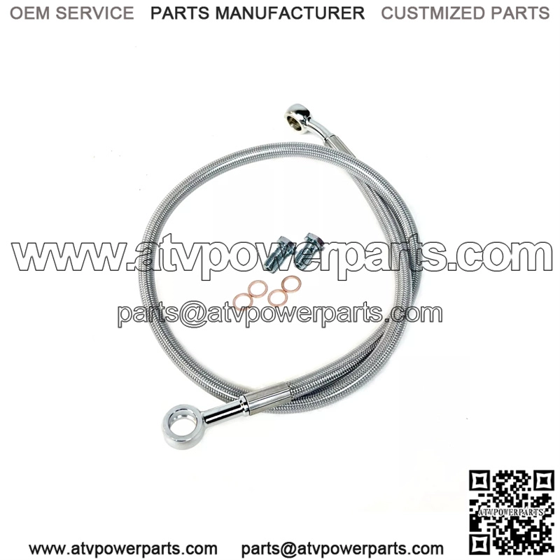 Streamline Steel Braided Rear Brake Line Stock Length Clear TRX250R TRX 250R