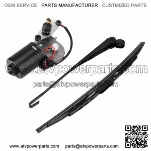 UTV 12V Electric Windshield Wiper Motor Kit for Polaris RZR Kawasaki Hard Coated (Fits: Yamaha Rhino 660)