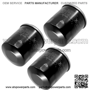 3 Pack Oil Filter for Yamaha YFM660 Grizzly YXR660 Rhino YFM450 Kodiak YYFM450Fx (For: 2006 Yamaha Rhino 660)