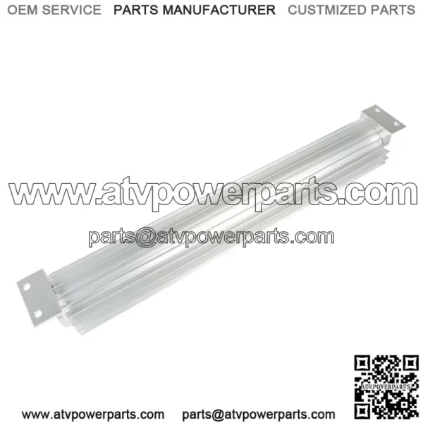 18" Dual Pass Aluminum Finned Transmission Oil Cooler w/ 1/4" NPT fittings - Image 3