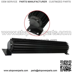 Universal 15" Dual Pass Transmission Trans Aluminum Cooler with 1/4" NPT Fitting