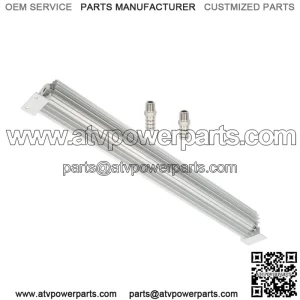 24" Dual Pass Aluminum Finned Transmission Oil Cooler w/ 1/4" NPT fittings