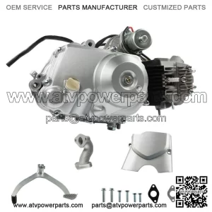 125cc 4 Stroke ATV Engine Motor 3-Speed Semi Auto w/Reverse For ATV Quad Go Kart