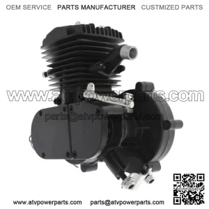 80cc Motorized Motorised Bicycle Bike Cycle 2 Stroke Gas Engine Motor Black
