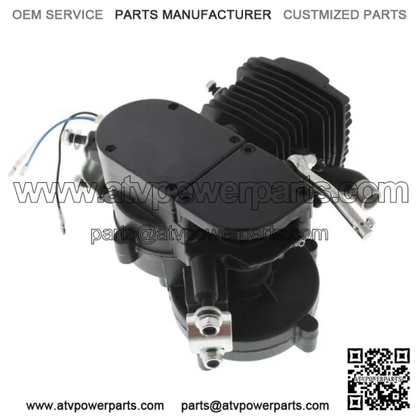 80cc Motorized Motorised Bicycle Bike Cycle 2 Stroke Gas Engine Motor Black - Image 4