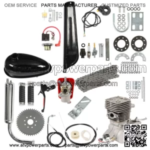 2-Stroke 100cc  Bicycle Gasoline Engine Motor Kit DIY Motorized Bike