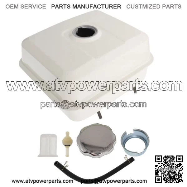 For Honda GX340 11HP GX390 13HP Fuel Tank Chrome Gas Cap Fuel Filter 6.4L - Image 2