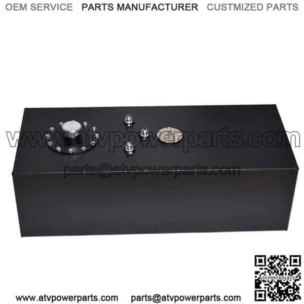 15 Gallon Race Fuel Cell Gas Tank w/ Level Sender 60L Top-Feed Slim Aluminum