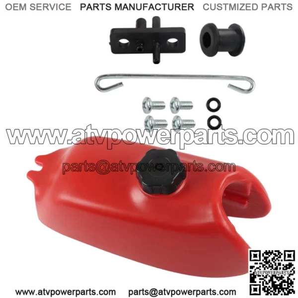 For Honda ATC70 ATC 70 1972-1983 1984 1985 Plastic Fuel Tank & Gas Cap Red - Image 2