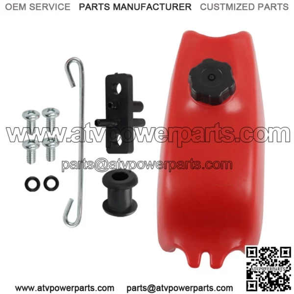 For Honda ATC70 ATC 70 1972-1983 1984 1985 Plastic Fuel Tank & Gas Cap Red - Image 3