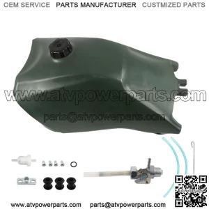 Green Fuel Tank w/ Cap and Fuel Petcock For Honda FourTrax 300 TRX300 1993-2000