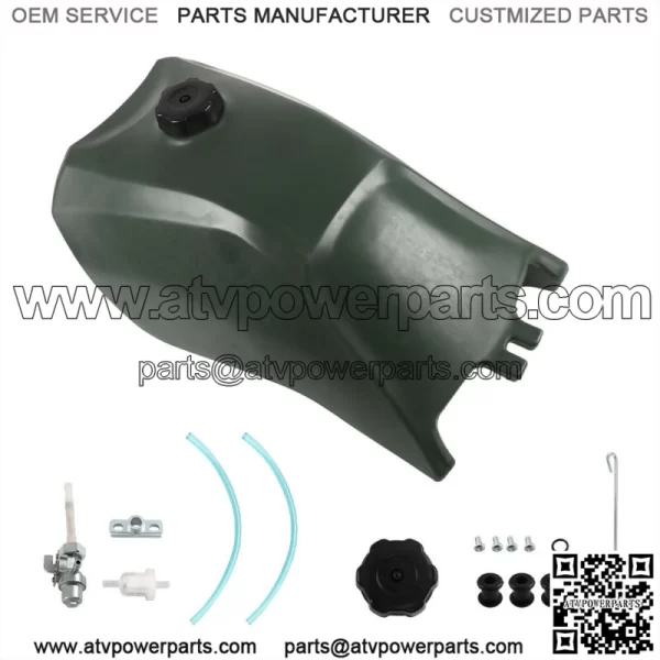 Green Fuel Tank w/ Cap and Fuel Petcock For Honda FourTrax 300 TRX300 1993-2000 - Image 3