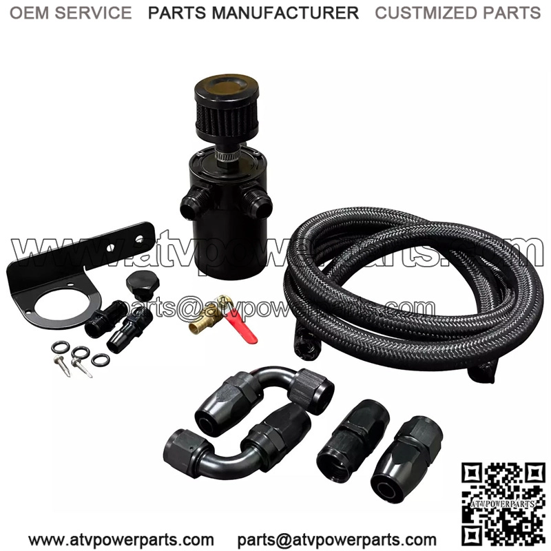 05018 Oil Breather Pot Oil Distribution Pipe-AN10# Black