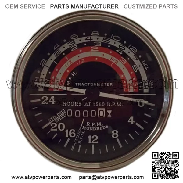 Tractormeter Tachometer Fits Massey Ferguson 40 50 65 193966M91 193967M91