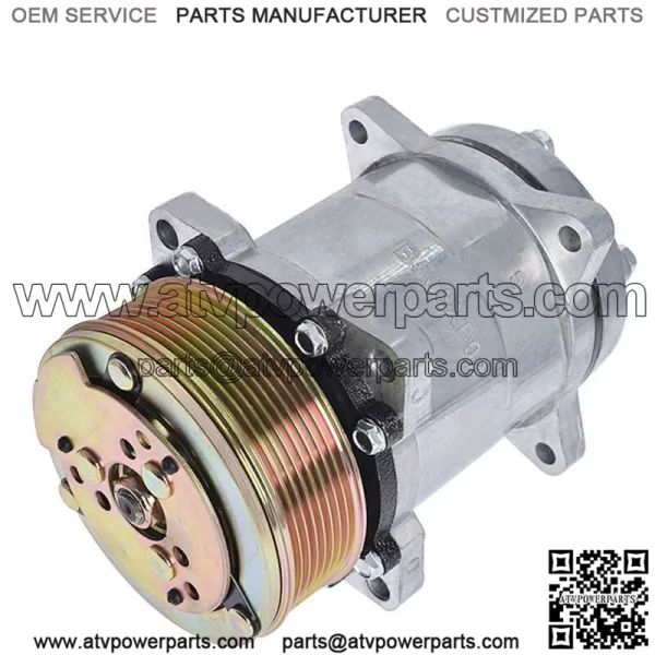 A/C Compressor With Clutch For 1985-1987 1988 1989 1990 Jeep Cherokee 2.1L 2.5L - Image 2