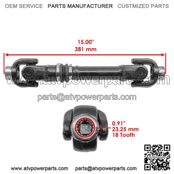 Rear Propeller Drive Shaft for Can-Am Outlander 570 EFI 2016-2019/ Max 570 2017 - Image 2