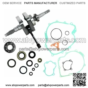 Bottom End Rebuild Kit Crankshaft Yamaha 660 Rhino 04-07 Grizzly 02-08 (Fits: Yamaha Rhino 660)