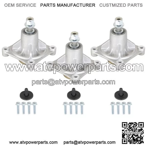 3 Set Deck Spindle Fits For Hustler 36 42 52 Inch Deck Raptor Limited 604214