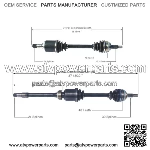 2 Front CV Axle Shafts Set for Lexus ES300 Toyota Camry Avalon Sienna (For: Toyota)