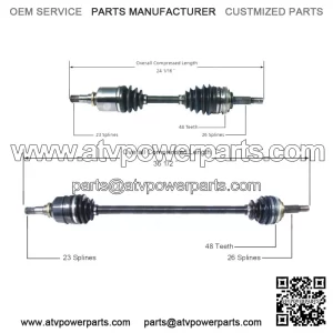 Pair Set of 2 Front CV Axle Shafts For Prizm Celica Corolla (For: Toyota)