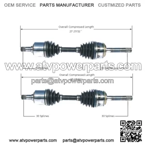 Pair Set 2 Front CV Axle Shafts For Lexus LX470 Toyota Land Cruiser 4WD (For: Toyota)